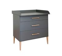 ATB - Commode à langer Chambre de bébé - Rehausse amovible - 3 tiroirs - Set complet