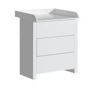 ATB Commode à langer - Table à langer 101 x 85 x 75 cm - Ensemble complet pour chambre de bébé - Table à langer fonctionnelle avec tiroirs