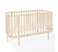 ATB MEBLE Lit d'enfant 140x70 cm - 2en1, lit pliant, GRAND lit supplémentaire pour bébé, lit qui grandit avec bébé, bois
