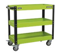 Atelier Chariot 3-Level Résistant - Haute Visibilité Vert CX110HV Sealey Neuf