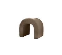 Atelier Del Sofa Pouf élégant, 51 x 45 x 46 cm, en Tissu Teddy Marron, Cadre en hêtre 100% Polyester, Parfait pour Les Salons Modernes et Les espaces Confortables
