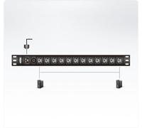 ATEN PE0112G Distribution de courant 1U 10A 12 ports IEC-C13 PDU de base