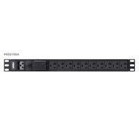 ATEN PE0210SG 19" Distribution de courant 1U 16A 10 ports IEC-C13 Basic PDU avec protection contre les surtensions