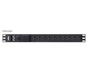 ATEN PE0210SG 19" Distribution de courant 1U 16A 10 ports IEC-C13 Basic PDU avec protection contre les surtensions