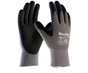 ATG 42-844/07 MaxiFlex Endurance Gants avec technologie AD-APT, taille tricotée, paume enduite, épaisseur de paume 1 mm, longueur 23 cm, noir/gris, taille 07