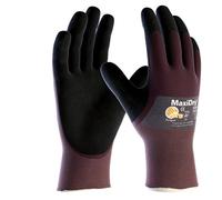 ATG 56-425 trempés Unisexe antidérapant Gants de Travail en Nitrile 3/4 revêtu Grasses Grip (Lot de 12 Paires), Violet