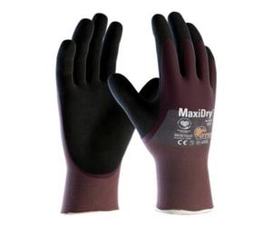 ATG ATG Gants MaxiDry® 56-425 Taille 10 violet/noir Nylon EN 388 EPI II Quantité:12