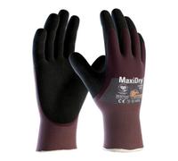 ATG ATG Gants MaxiDry® 56-425 taille 9 violet/noir Nylon EN 388 EPI II Quantité:12