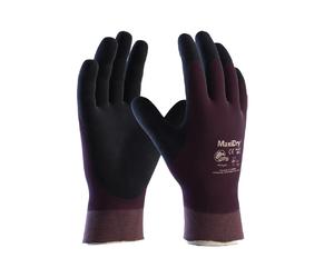 ATG MAXIDRY OIL Gants tricotés étanches - Rouge pourpre/Noir - Taille 10