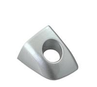 ATGCBCAUF Poignée De Porte Extérieure Avant Gauche Sans Chrome Trou De ouvercle De Verrouillage Garniture Pour A6 C7 Avant A7 4G A8 D4 S6 LHD 4H1837879 Poignée Extérieure(Ice Silver)