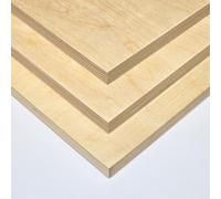 AtHaus® Contreplaqué Multiplis - 130x50 cm - 15 mm | Panneau en bois contreplaqué - découpe sur mesure, idéal pour DIY, bricolage, modélisme et projets créatifs