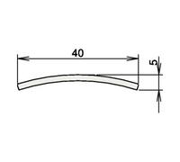 Athmer Joint de porte seuil en acier inoxydable 164 No. 3-107 L.1090mm VA ma geb. Quantité:1