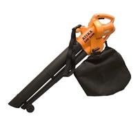 Atika LSH 2600 Souffleur/aspirateur de feuilles électrique avec broyeur intégré, bac à herbe à l'arrière