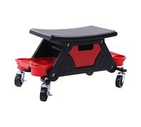 ATIVLB Tabouret de mécanicien - 150 kg - 2 étagères - Roues avec freins | PP et fer - Capacité de charge de 150 kg - 2 étagères - 4 roues universelles - 2 freins - Antidérapant - Amovible - Hauteur