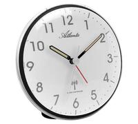 Atlanta 1828/7 Réveil radiofréquence noir lumière snooze silencieux sans tic-tac
