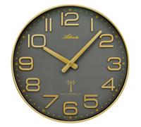 Atlanta 4539/9 Horloge murale radiocommandée or/gris