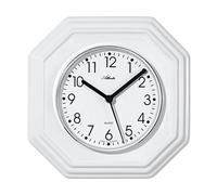 Atlanta - 6010 - Horloge murale de cuisine - Quartz - blanc - octogonale