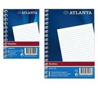 Atlanta - Cahier Djois A7, ligné, 100 pages, reliure spirale sur le côté | Lot de 20 pièces
