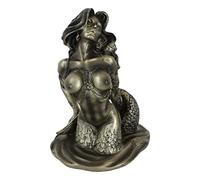 Atlantic Collectibles Figurine sirène en résine Bronze Vieilli 18,4 cm de Hauteur
