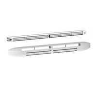 Entree d'air hygro compacte 5/45 + grille facade attenuation 34db gris