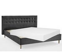 Atlantic Home Collection Veronika Cadre de Lit, 140 x 200 cm, avec Matelas à Ressorts Ensachés 7 Zones, Coffre et Sommier à Lattes