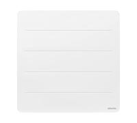 Atlantic, Nirvana Néo, Radiateur chaleur douce connecté, 1000 Watts, Blanc, Horizontal, Façade Galbée, Radiateur commandable et programmable à distance grâce à l'application Atlantic Cozytouch