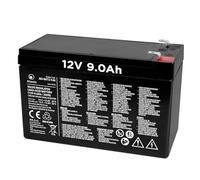 Atlantis Batterie Plomb VRLA 12V 9Ah pour onduleurs et alarmes | Étanche pour onduleurs, vidéosurveillance, mobilité électrique et jouets, Faston F2 6,3 mm, réf. A03-BAT12-9.0A