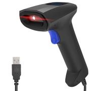 Atlantis Lecteur Code-Barres 1D/2D USB, capteur 640x480 | 60 fps, lit sur smartphone et écran, codes pharmaceutiques et guide rapide inclus, réf. A08-LD190-2D