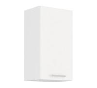 ATLAS Meuble haut 1 porte - Décor blanc - L 40cm