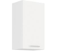 ATLAS Meuble haut 1 porte - Décor blanc - L 40cm