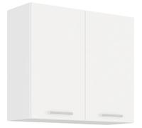 Generique Meuble haut 2 portes battantes ATLAS Décor blanc L80 x P31 x H72