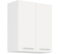 ATLAS Meuble haut 2 portes - Décor blanc - L60 x P31 x H72 cm