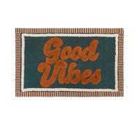 Atmosphera - Tapis Be Vintage Déco Design 60 x 90 cm Bleu en coton tufté