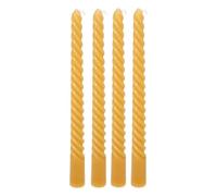 Atmosphera - 4 bougie-bâtons twist many jaune 180g