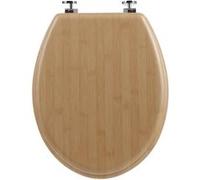 Paris Prix – Siège de toilette MDF – Effet bambou – Universel