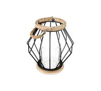 Atmosphera Créateur d'intérieur - Lanterne à Suspendre en Métal "Aeros" 19cm Noir Noir G