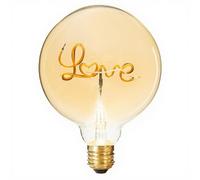 Atmosphera Ampoule Décorative G125 à Filament « Love » Ambrée