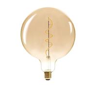 Atmosphera - Ampoule LED Globe ambrée - filament torsadé E27 D20 cm