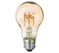 Atmosphera Ampoule LED Standard ambre torsadé, E27 - Diamètre 6 cm