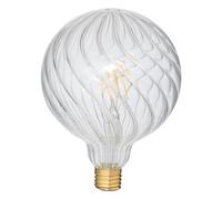 Atmosphera - Ampoule led striée d12,5cm transparent