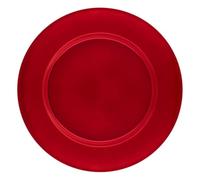 Atmosphera - Assiette de présentation Lisse Rouge