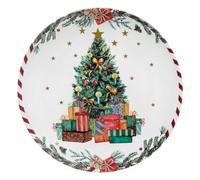 Atmosphera - Assiette de présentation marché de noël d33cm Motif Sapin de noël