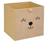 Atmosphera - Bac de Rangement Enfant - Motif Animal - Jute