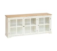 Atmosphera Bahut 3 portes en bois - Blanc