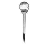Atmosphera - Balise solaire Siva - inox et verre - argent - H36 cm