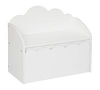 Atmosphera Banc coffre enfant Nuage bois blanc 60 x 30 cm
