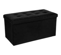 Atmosphera - Banquette coffre pliable Lysandre - L. 76 x H. 38 cm - Noir - Lysandre Noir G