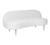 Banquette en bouclette INSI - 2 Places - Blanc