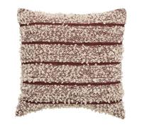 Atmosphera Beryl Coussin carré 45 x 45 cm Marron