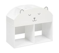 Atmosphera Bibliothèque enfant ourson - Blanc